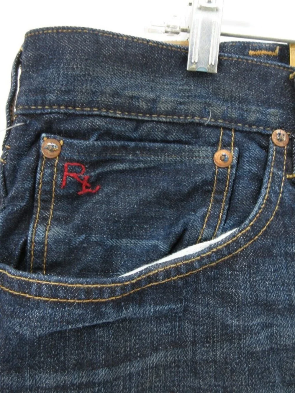 Polo Ralph Lauren Jeans 42X32 Varick Slim 625 Selvedge Straight Denim